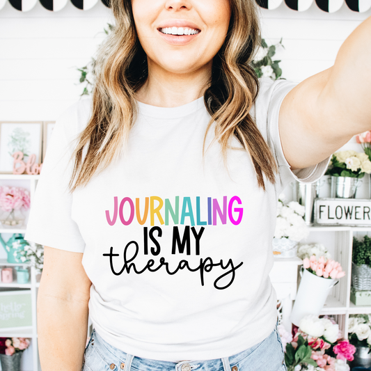 Journaling is my Therapy Bright Tshirt
