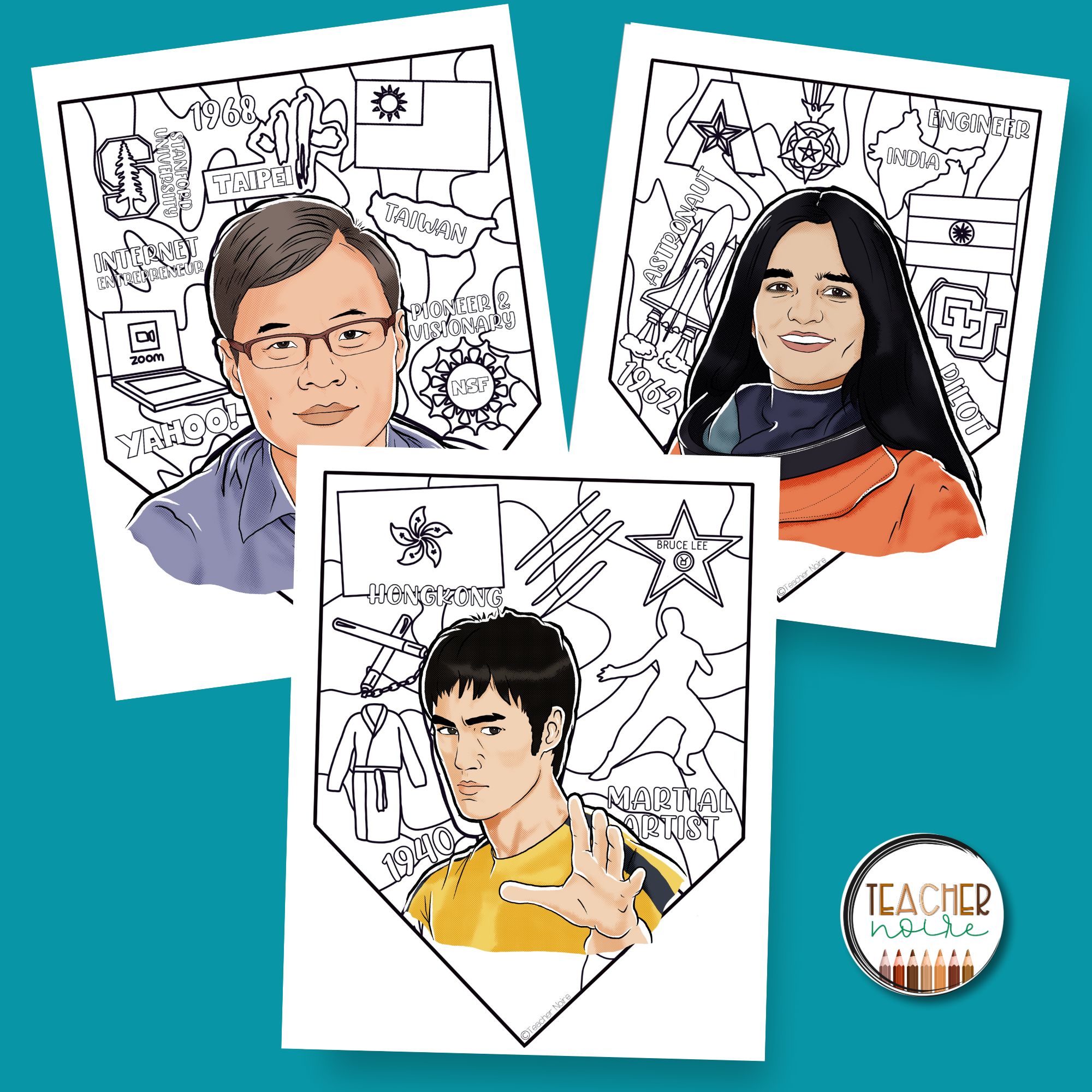 AAPI Heritage Pennants – Teacher Noire