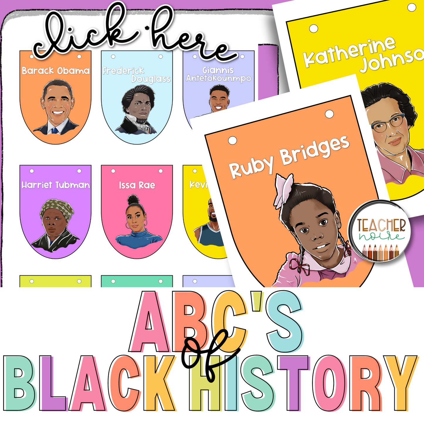 ABC's of Black History Garland Banner