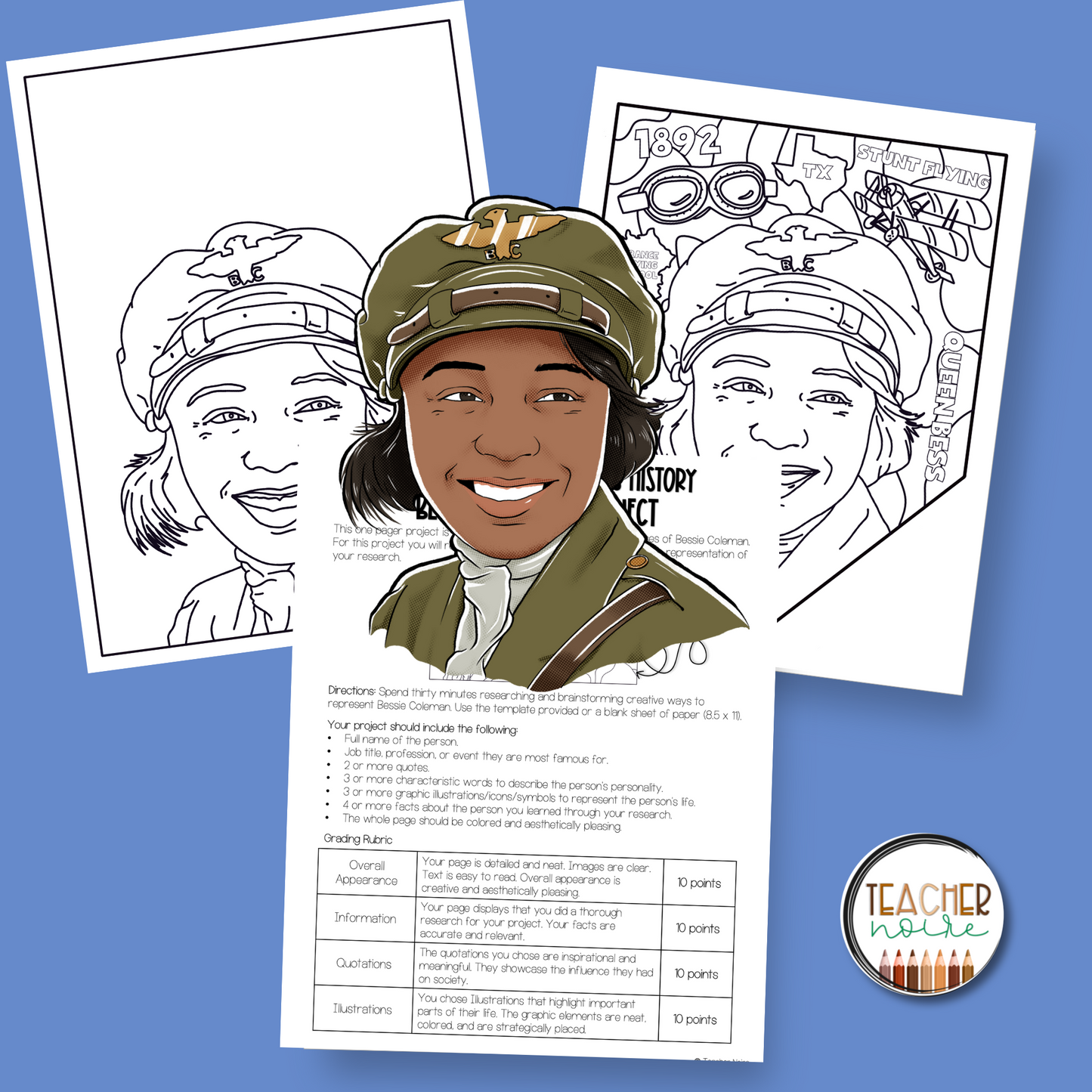 Bessie Coleman One Pager