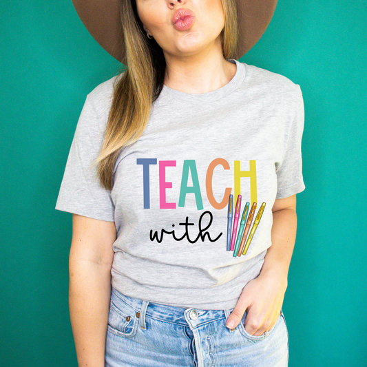 Teach With Flair Pens Tshirt