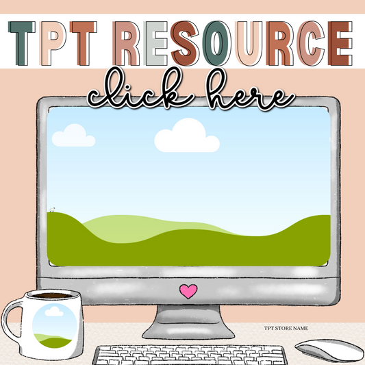 Canva Editable TPT Mockup Template-Boho Themed