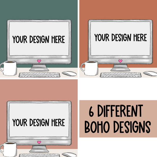 Canva Editable TPT Mockup Template-Boho Themed