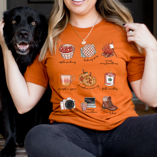 Fall Bucketlist Tshirt