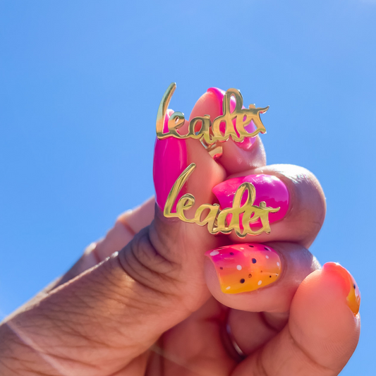 Leader Gold Stud Earrings