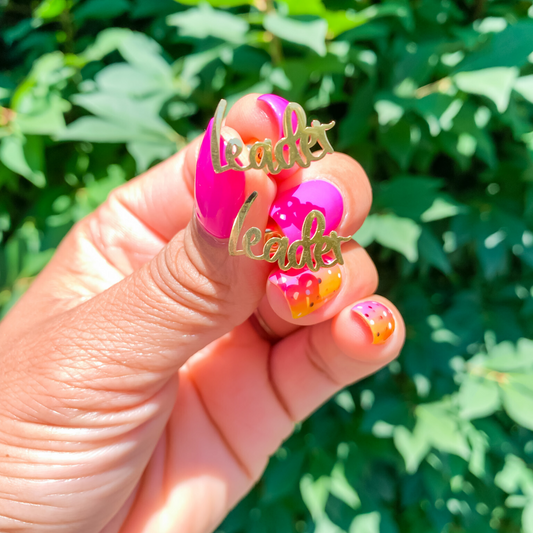Leader Gold Stud Earrings