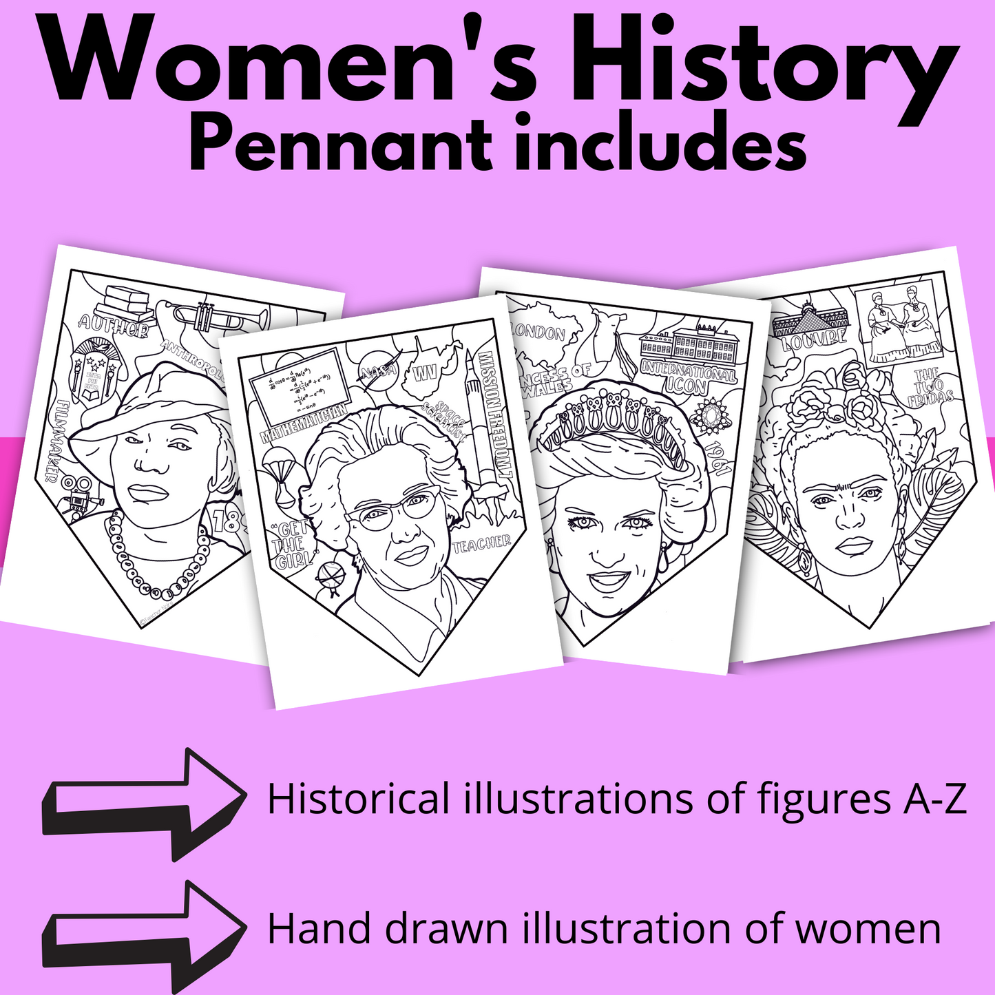 Women's History Project-Pennant & One Pager