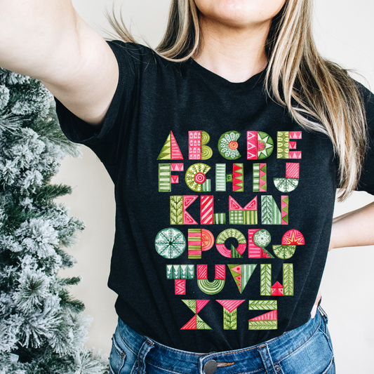 Christmas ABC Tshirt