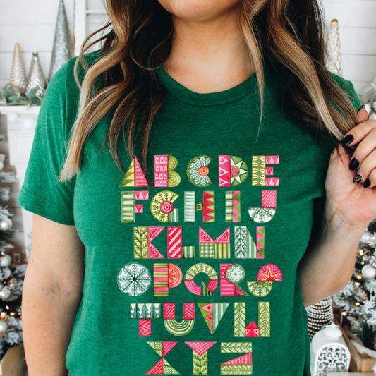 Christmas ABC Tshirt