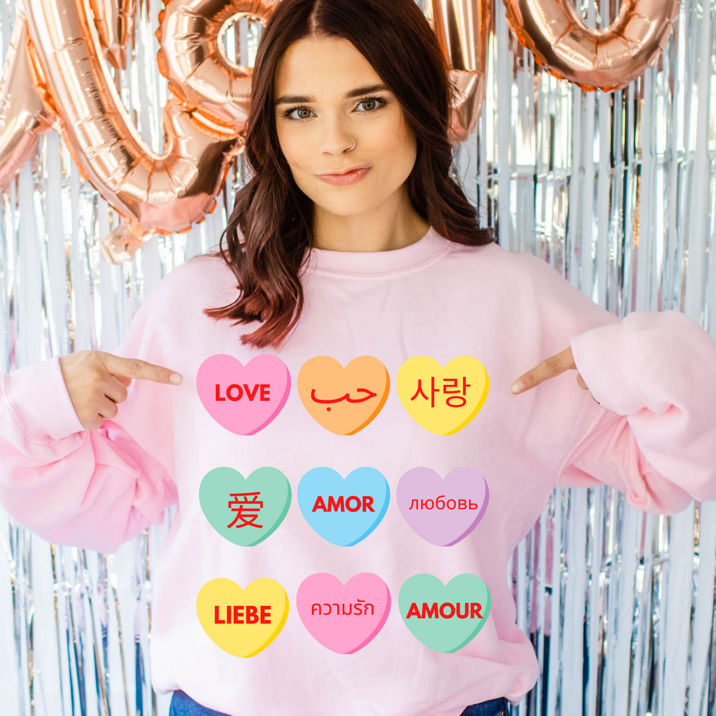 Love in Every Language Valentine's Day Sweater