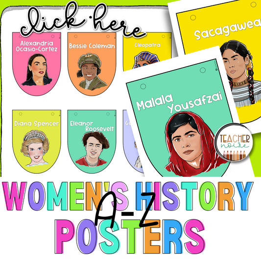 Women's History Month Banner Garland